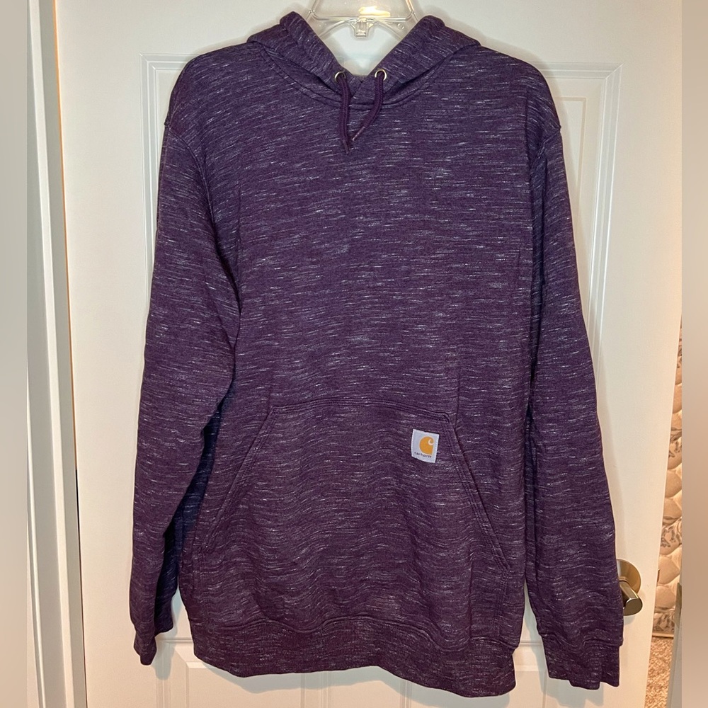 Carhartt Heathered Hoodie Sweatshirt w/ Sleeve Logo